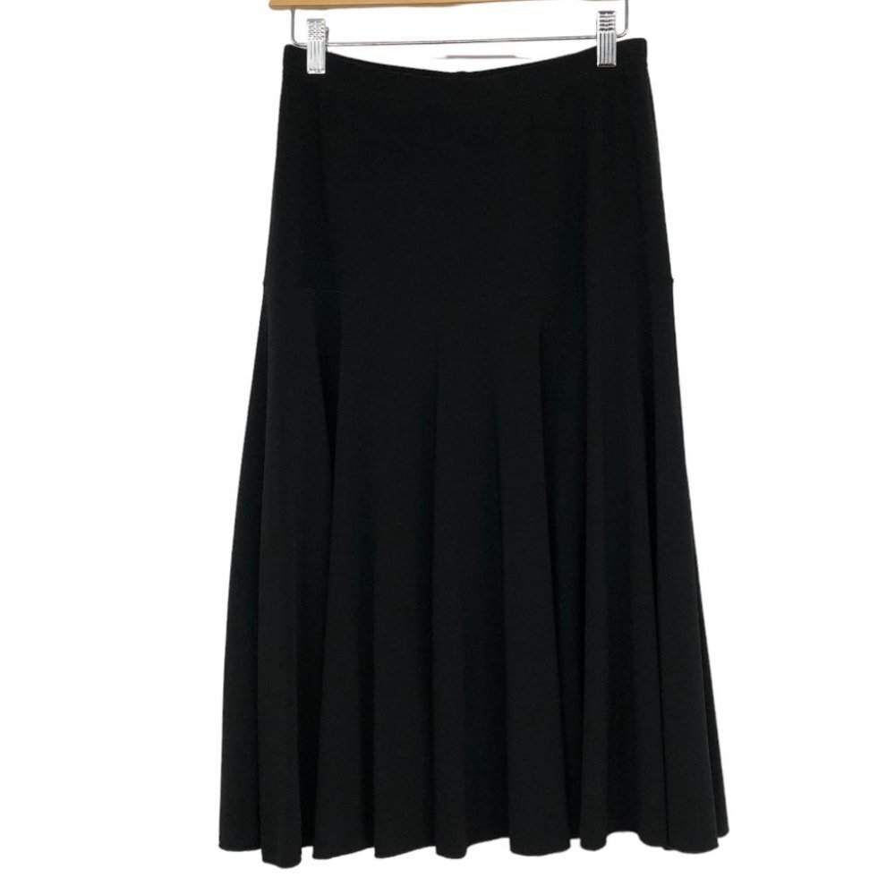 Fast Base Black Flared Skirt size L